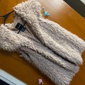 Faux fur vest
